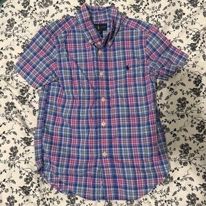 Ralph Lauren Toddler Boy Short Sleeve Button-Down Shirt